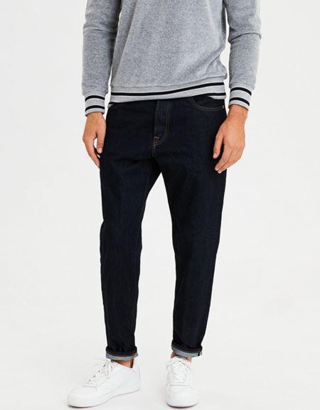 American Eagle Outfitters Ae?relaxed Taper?selvedge?raw?jean