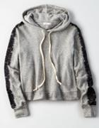 American Eagle Outfitters Don't Ask Why Lace Arm Hoodie