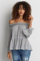 American Eagle Outfitters Ae Off-the-shoulder Bell Sleeve Top