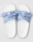 American Eagle Outfitters Ae Striped Bow Pool Slide