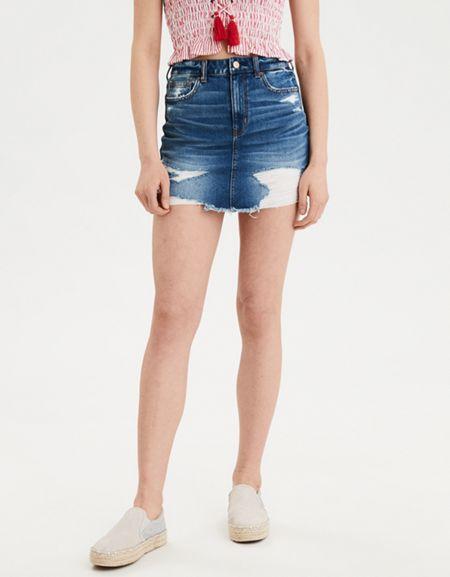 American Eagle Outfitters Ae Highest Waist Denim Skirt