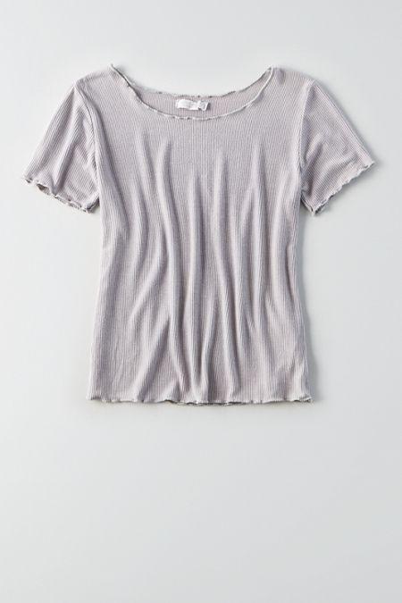 American Eagle Outfitters Don't Ask Why Scoop Neck T-shirt