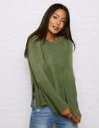 American Eagle Outfitters Don't Ask Why Ribbed Side Split Sweater