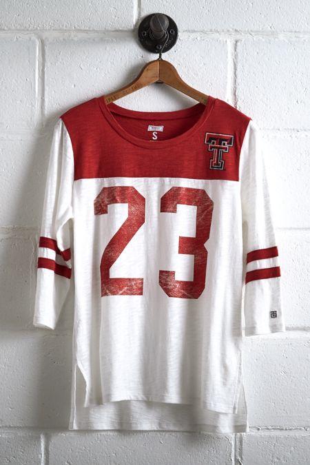 Tailgate Women's Texas Tech 3/4 Sleeve Jersey