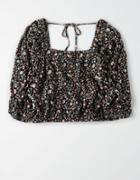 American Eagle Outfitters Ae Cropped Off-the-shoulder Top