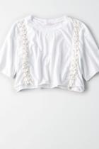 American Eagle Outfitters Don't Ask Why Lace-up Cropped Top