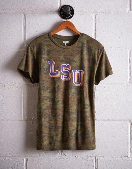 Tailgate Women's Lsu Camo Boyfriend Tee