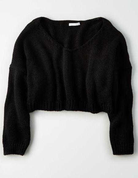 American Eagle Outfitters Don't Ask Why Super Cropped Sweater