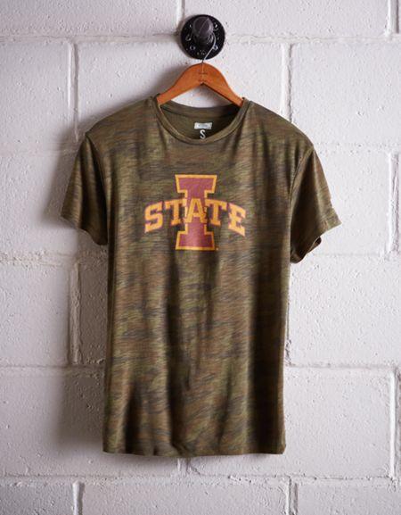Tailgate Women's Iowa State Camo Boyfriend Tee