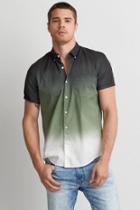 American Eagle Outfitters Ae Short Sleeve Dip Dye Shirt