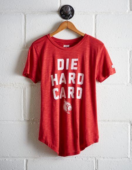Tailgate Women's Louisville Die Hard Card T-shirt
