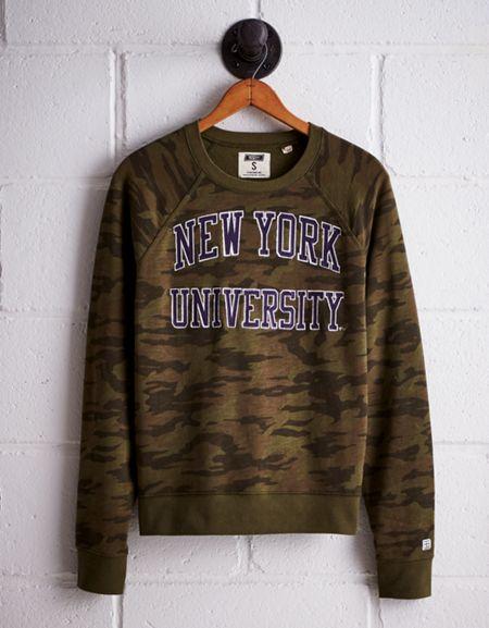 Tailgate Women's Nyu Camo Fleece Sweatshirt