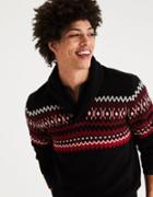American Eagle Outfitters Ae Pattern Shawl Neck Sweater