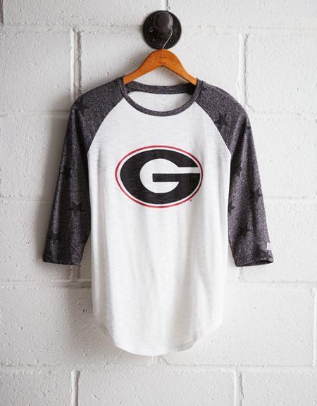 Tailgate Women's Georgia Star Print Baseball Shirt