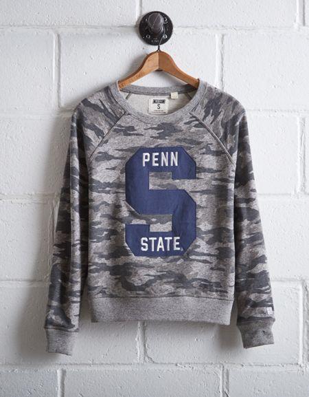 Tailgate Women's Penn State Camo Sweatshirt