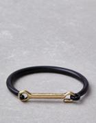 American Eagle Outfitters Ae Black & Gold Metal Hook Cuff