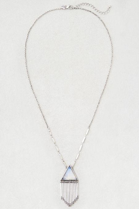 American Eagle Outfitters Ae Triangle Opal Pendant Necklace