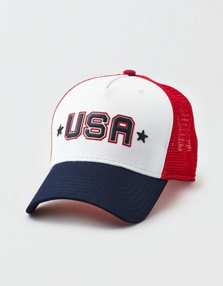 American Eagle Outfitters Ae Usa Trucker Hat