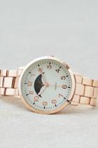 American Eagle Outfitters Ae Rose Gold Sun & Moon Watch