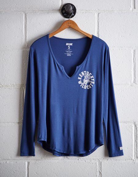Tailgate Women's Kentucky Split Neck T-shirt
