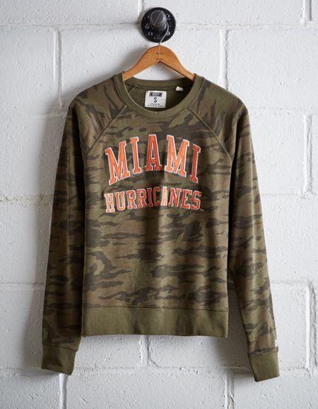 Tailgate Women's Miami Camo Fleece Sweatshirt