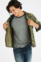 American Eagle Outfitters Ae Flex Baseball Shirt