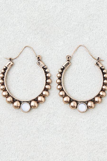 American Eagle Outfitters Ae Gold Ball Detail Hoops