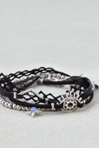 American Eagle Outfitters Ae Silver And Black Arm Party