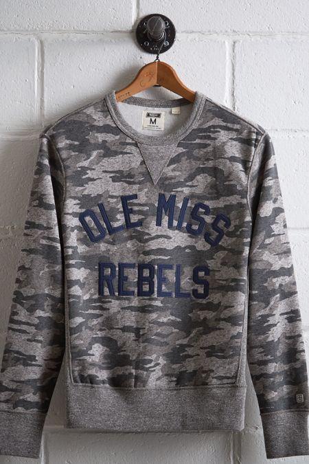 Tailgate Ole Miss Rebels Camo Sweatshirt
