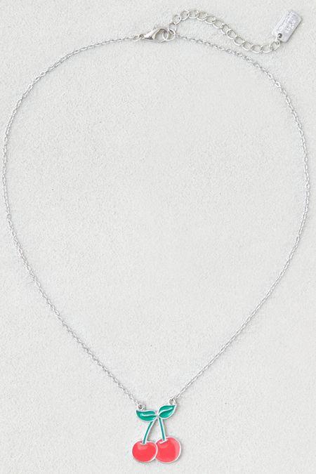 American Eagle Outfitters Ae Cherry Charm Necklace