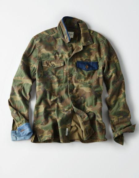 American Eagle Outfitters Atelier & Repairs X Ae Military Overshirt