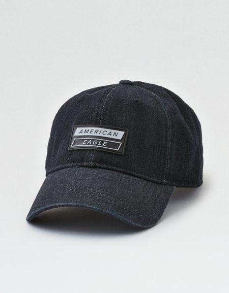 American Eagle Outfitters Ae Black Denim Strapback Hat