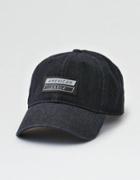 American Eagle Outfitters Ae Black Denim Strapback Hat