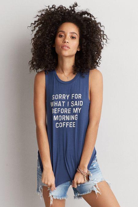 American Eagle Outfitters Ae Soft & Sexy Muscle Tank
