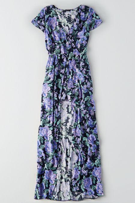American Eagle Outfitters Ae Floral Maxi Romper
