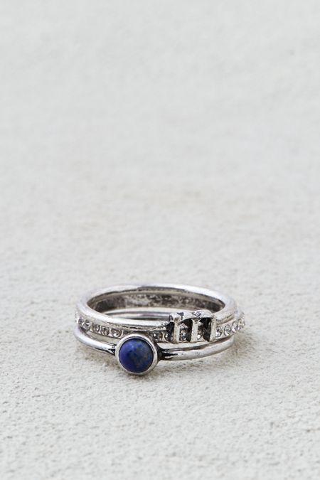 American Eagle Outfitters Ae M Initial Ring Set