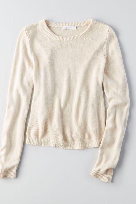 American Eagle Outfitters Don't Ask Why Cropped Lightweight Sweater