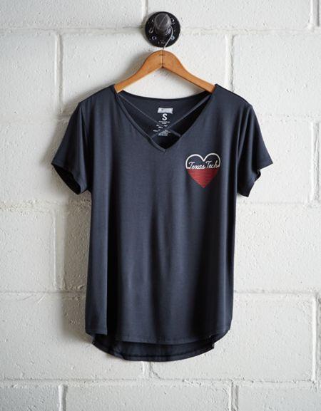 Tailgate Women's Texas Tech Cage Front Tee