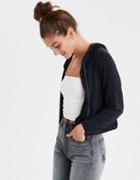American Eagle Outfitters Ae Cinched Full Zip Top