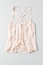 American Eagle Outfitters Ae Silky Button Cami