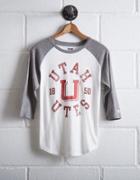 Tailgate Women's Utah Utes Baseball Shirt