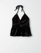 American Eagle Outfitters Don't Ask Why Crushed Velvet Flounce Cami
