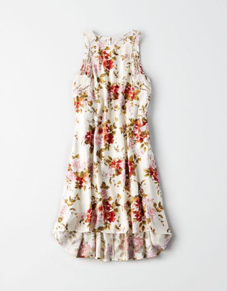 American Eagle Outfitters Ae Racer Back Lace-up Shift Dress
