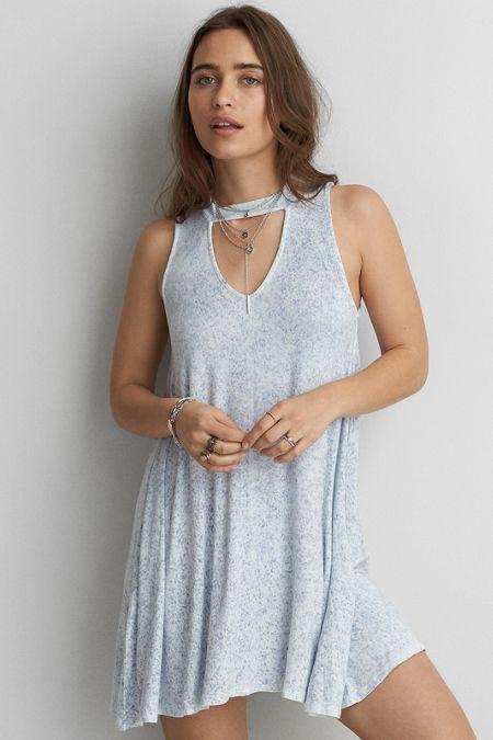 American Eagle Outfitters Ae Choker Shift Dress