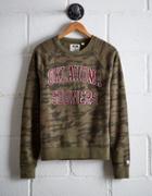 Tailgate Women's Oklahoma Camo Fleece Sweatshirt