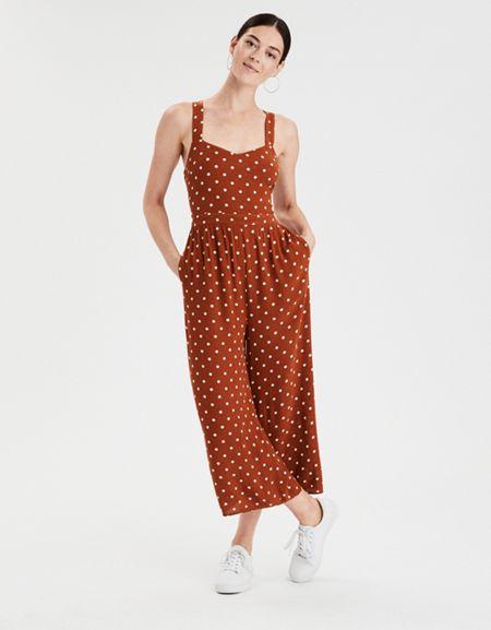 American Eagle Outfitters Ae Tie Back Jumpsuit