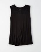 American Eagle Outfitters Ae Lace Front Tank Top