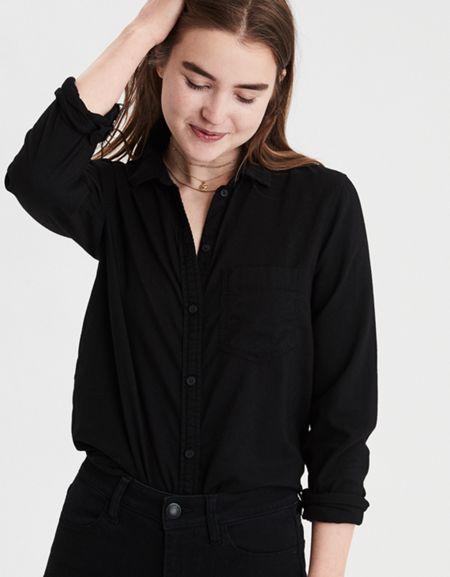 American Eagle Outfitters Ae Classic Button Up Shirt