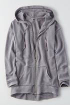 American Eagle Outfitters Ae Soft & Sexy Long Full-zip Hoodie