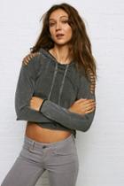 American Eagle Outfitters Don't Ask Why Slashed Shoulder Hoodie